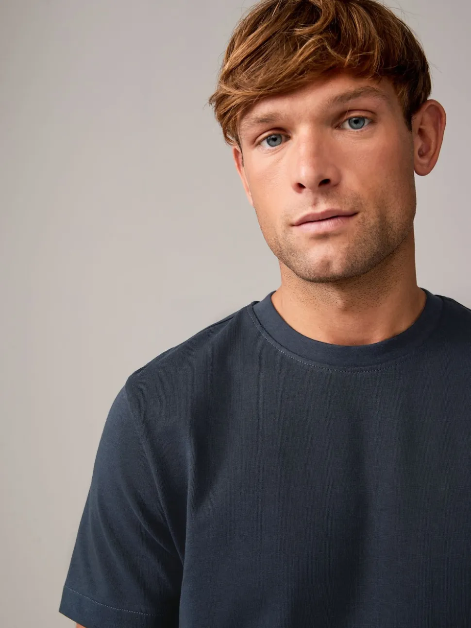 Navy/White/Stone Regular Fit Heavyweight T-Shirts 3 Pack