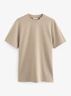 Navy/White/Stone Regular Fit Heavyweight T-Shirts 3 Pack