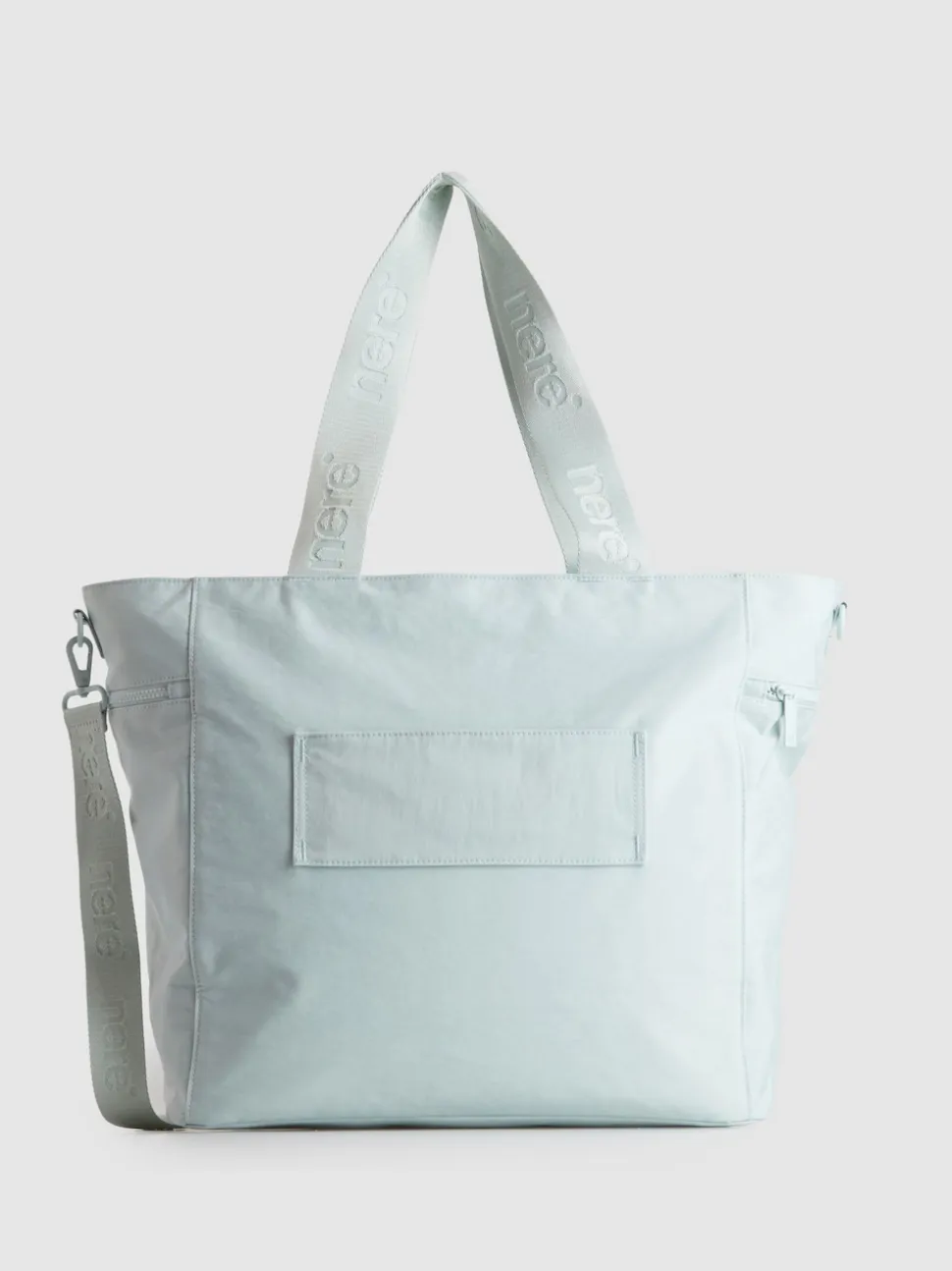 Nere Green Bondi Nylon Large Tote Bag