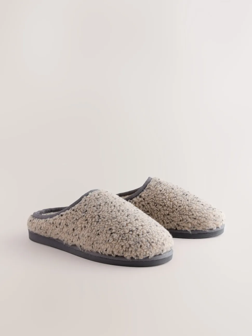 Neutral Borg Mule Slippers