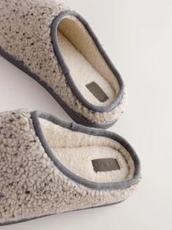 Neutral Borg Mule Slippers