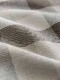 Neutral Brown Long Sleeve Check Shirt