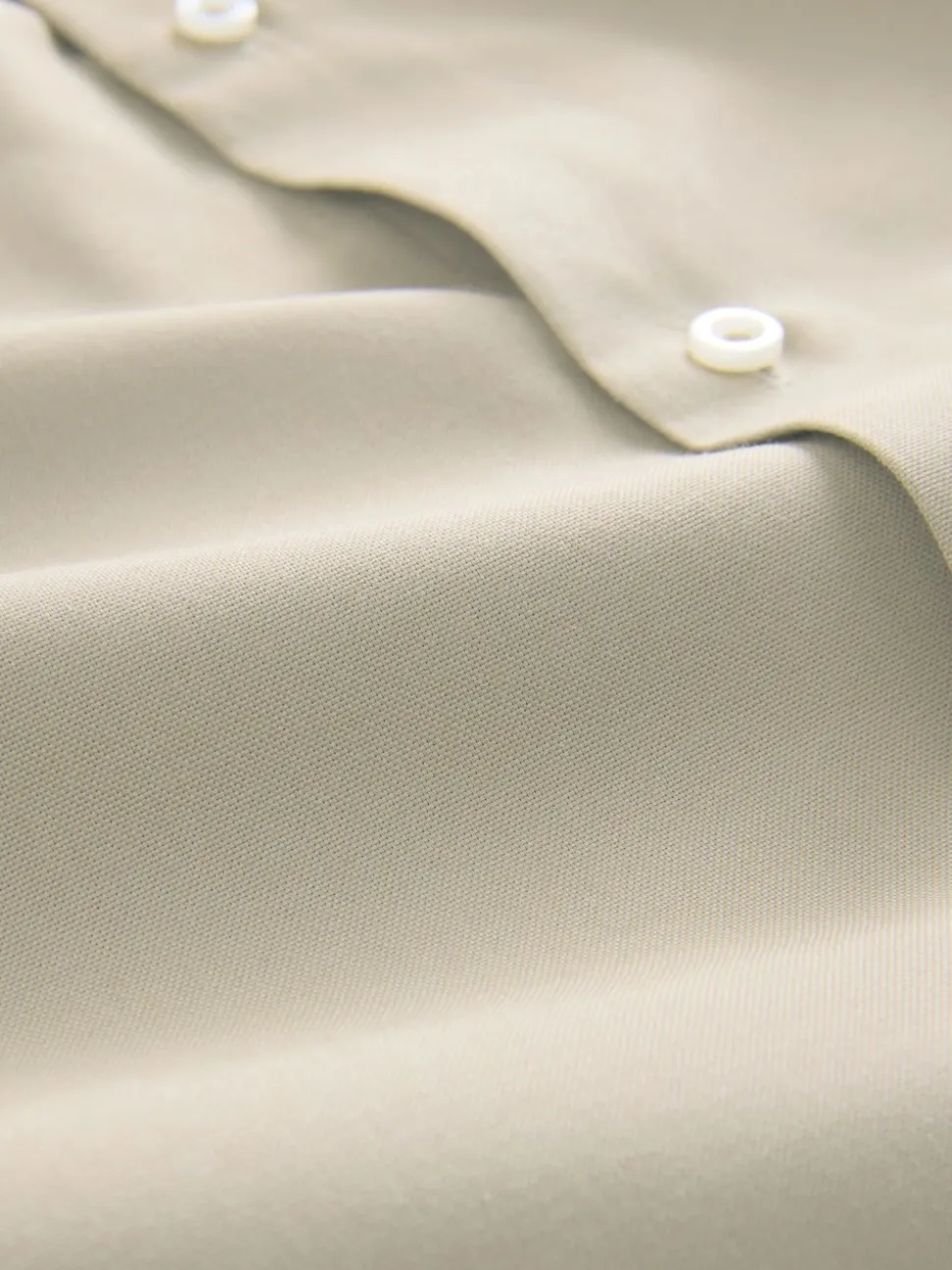 Neutral Brown Regular Fit Button Down Easy Iron Oxford Shirt