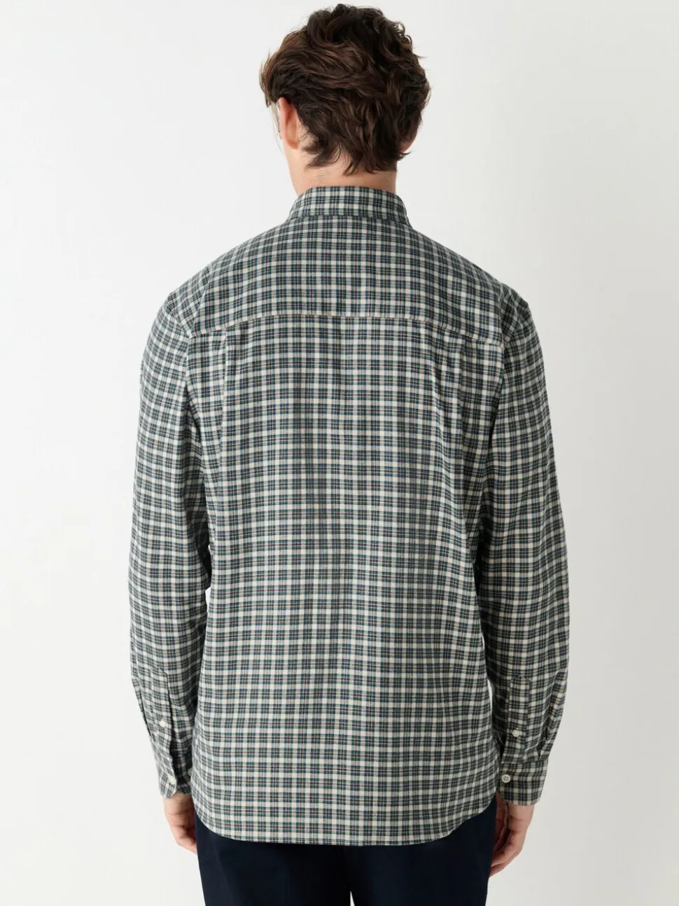 Neutral Brushed Flannel Shirt