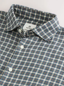 Neutral Brushed Flannel Shirt