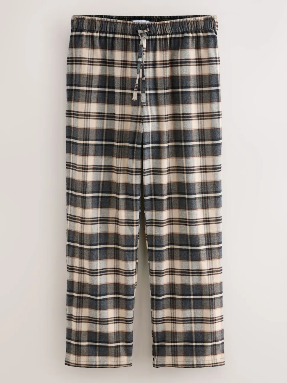 Neutral Check Bottoms Long Sleeve Hoodie Set