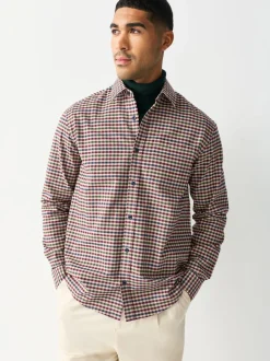 Neutral Check Soft Touch Long Sleeve Shirt