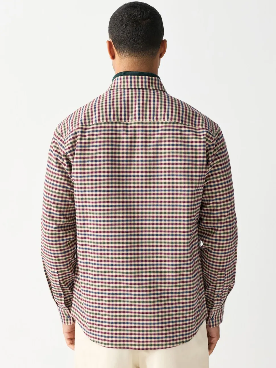 Neutral Check Soft Touch Long Sleeve Shirt