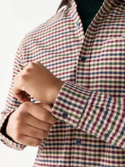 Neutral Check Soft Touch Long Sleeve Shirt