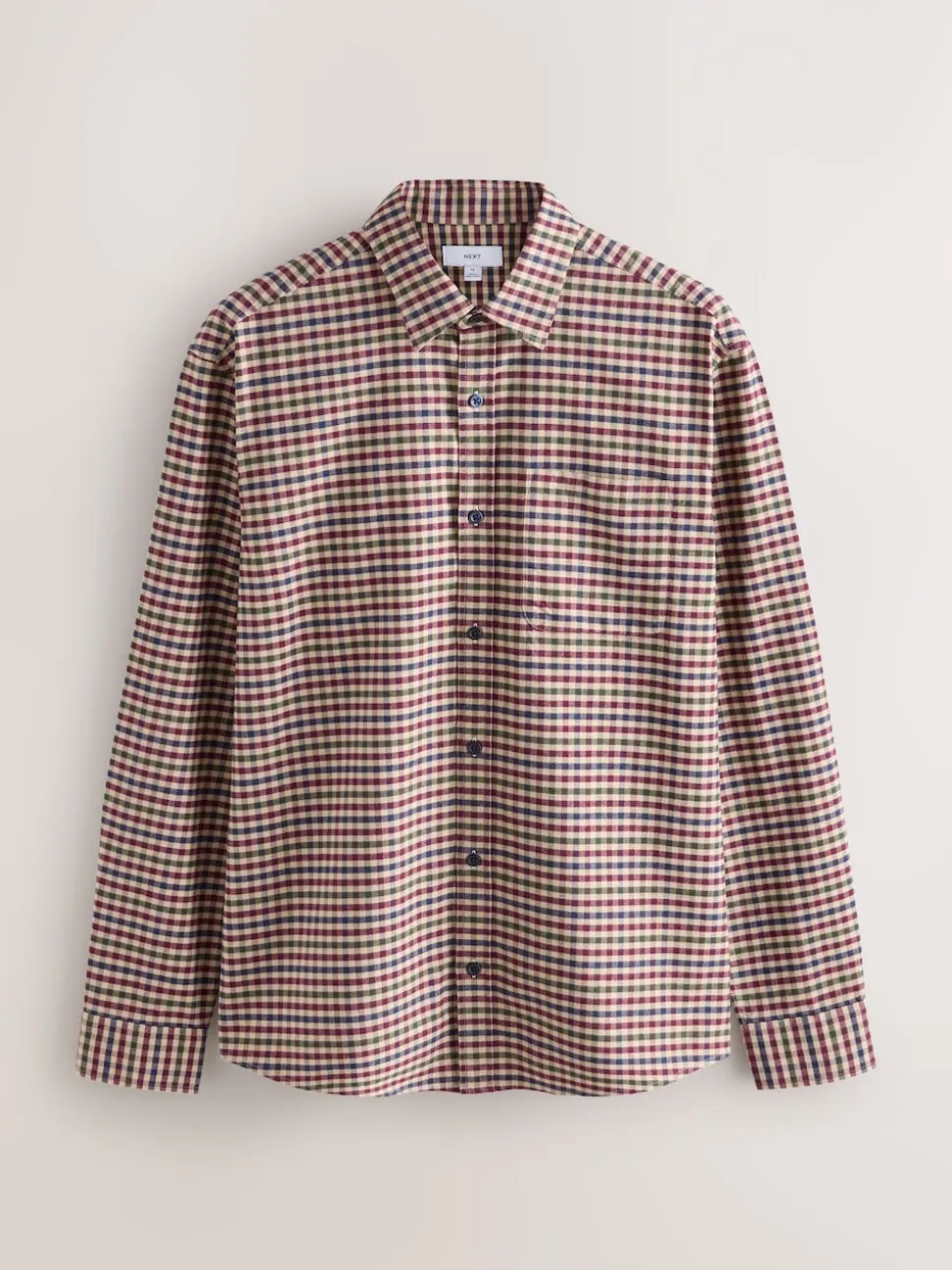 Neutral Check Soft Touch Long Sleeve Shirt