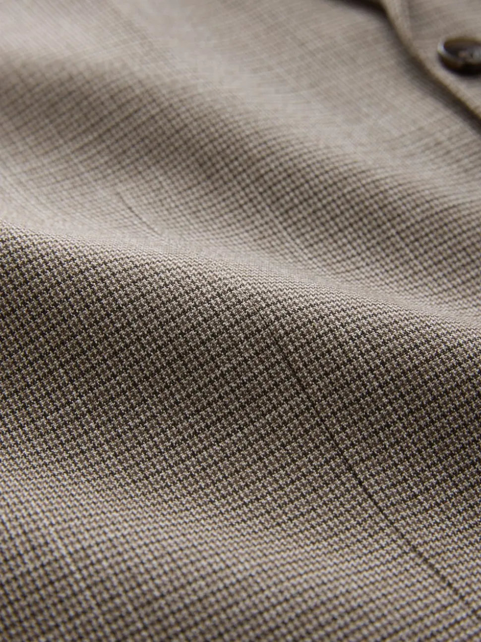 Neutral Contrast Fabric Detail Suit Waistcoat