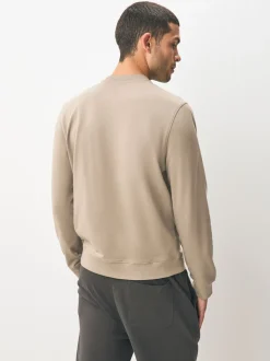 Neutral Lightweight Crew Neck Sweatshirt