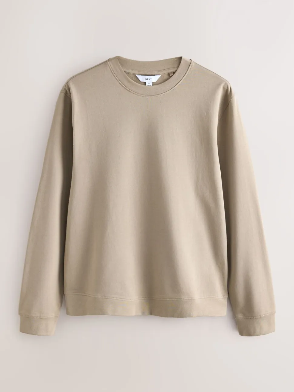 Neutral Lightweight Crew Neck Sweatshirt