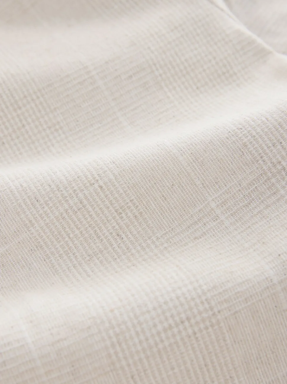 Neutral Regular Fit Linen Blend Check Suit Trousers