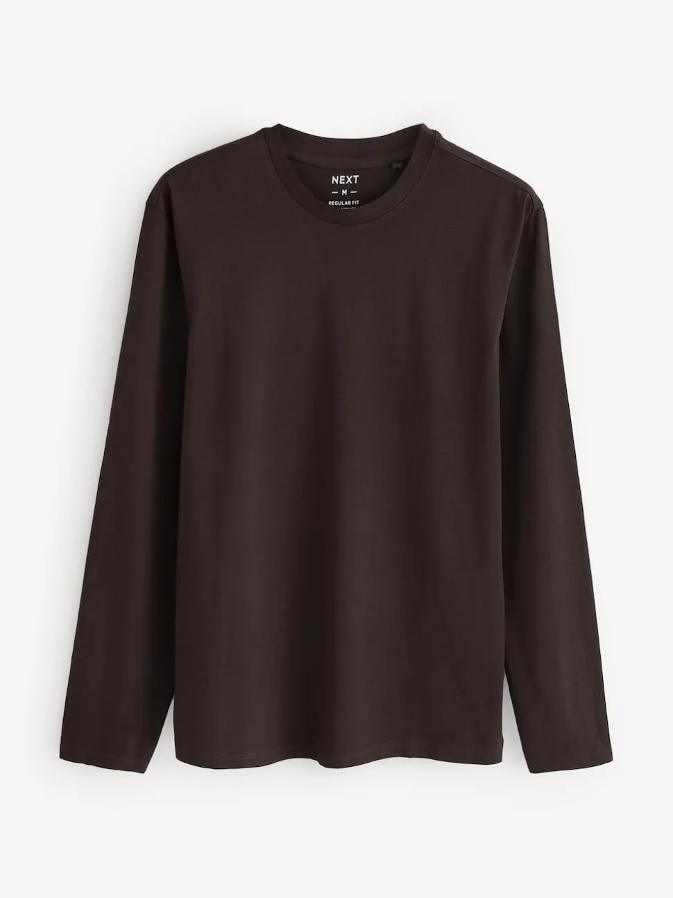 Neutral Regular Fit Regular Fit Long Sleeve 100% Cotton T-Shirts 5 Pack