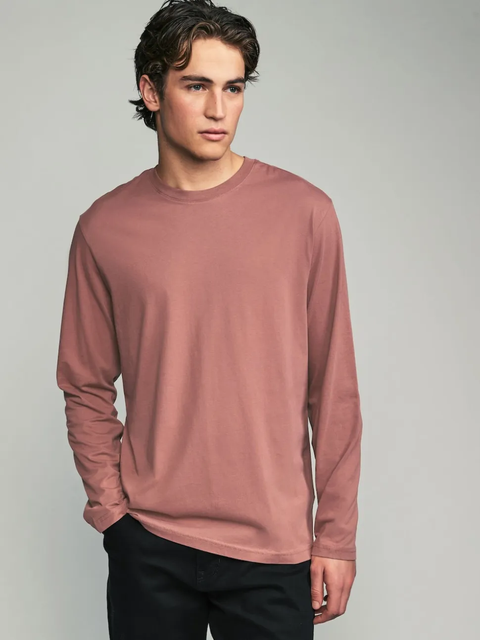 Neutral Regular Fit Regular Fit Long Sleeve 100% Cotton T-Shirts 5 Pack