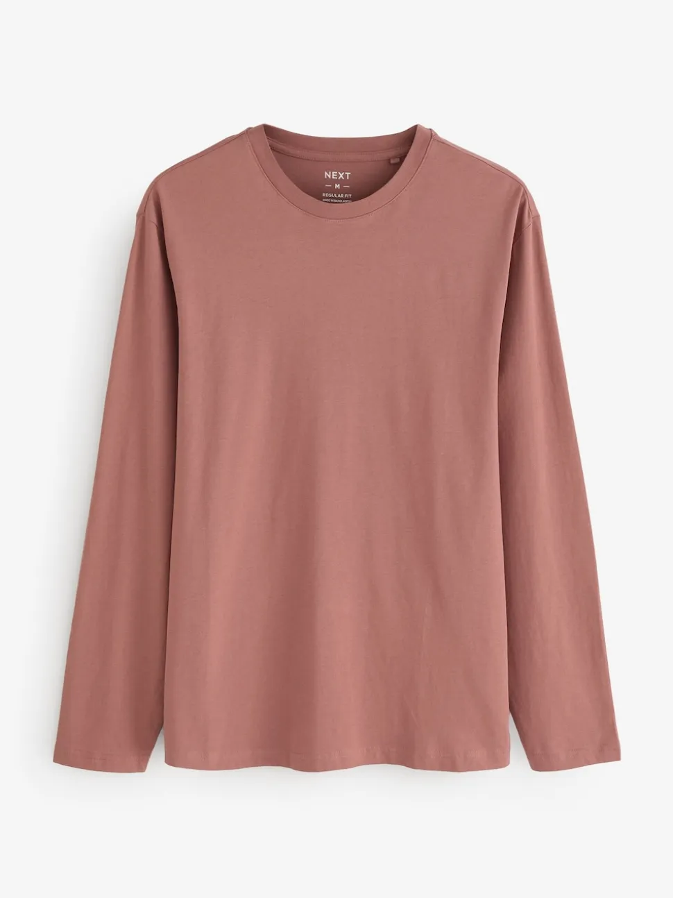 Neutral Regular Fit Regular Fit Long Sleeve 100% Cotton T-Shirts 5 Pack