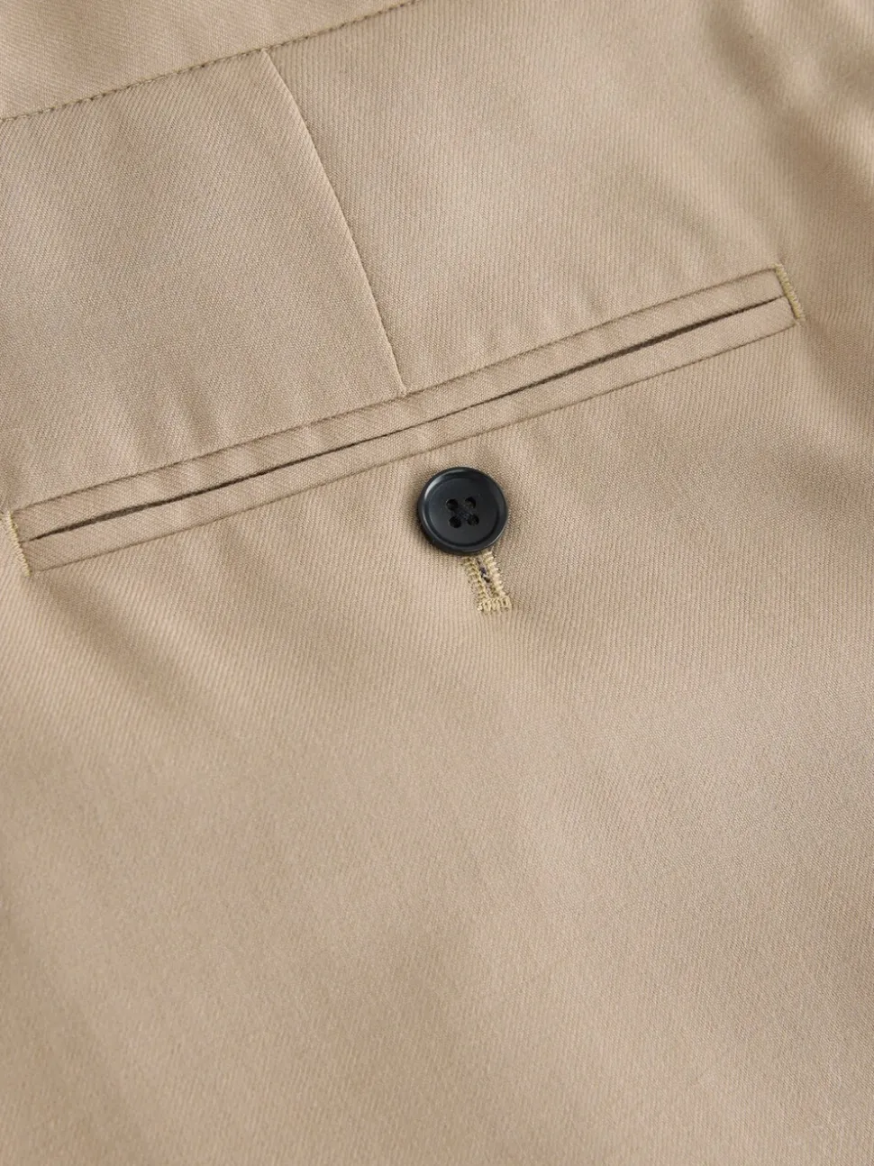 Neutral Regular Fit Signature 100% Wool Trousers With Motion Flex Waistband