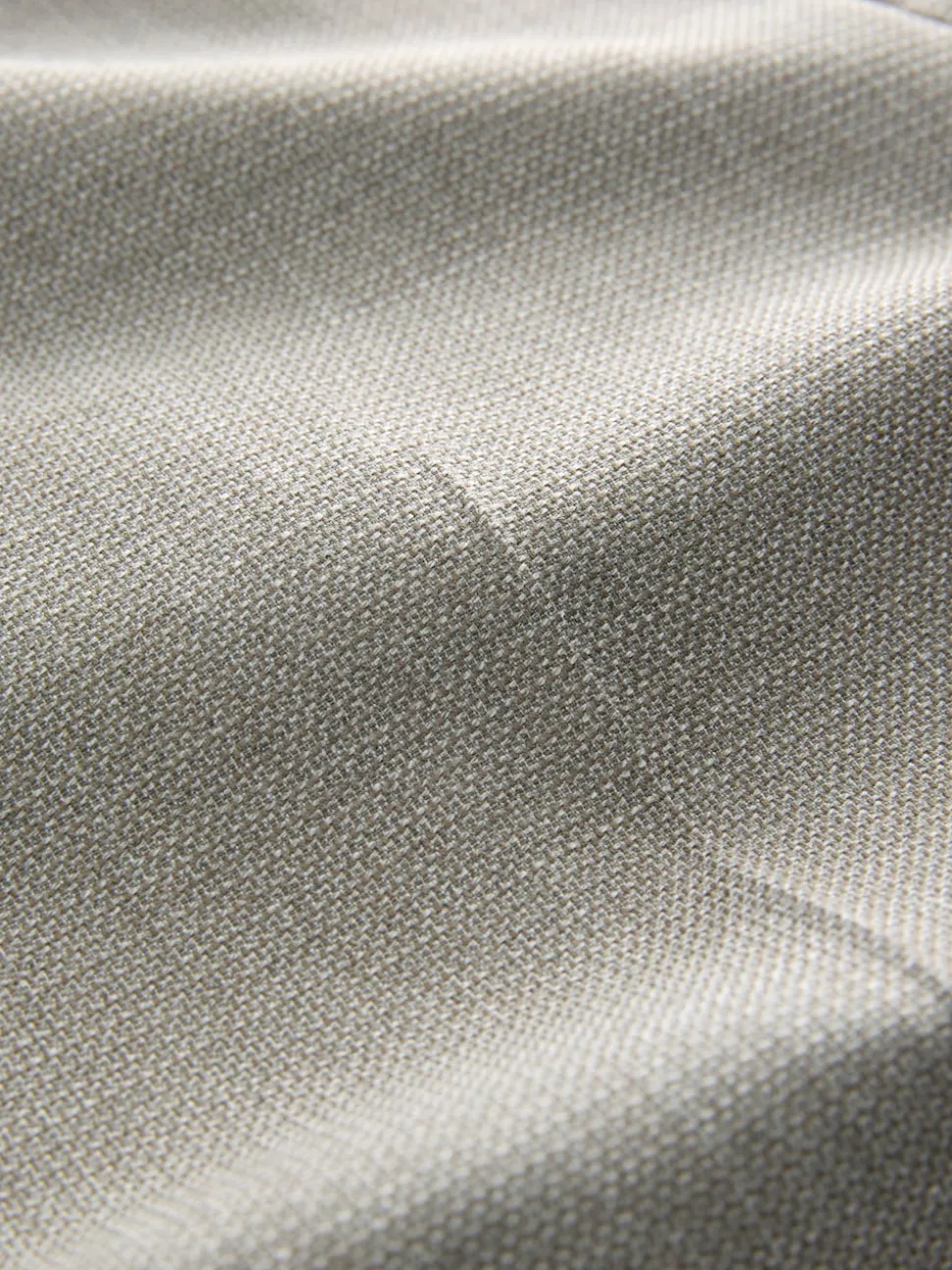 Neutral Regular Fit Smart Textured Trousers With Stretch Waistband