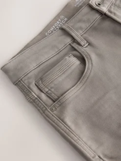 Neutral Regular Tapered Fit Comfort Stretch Jeans