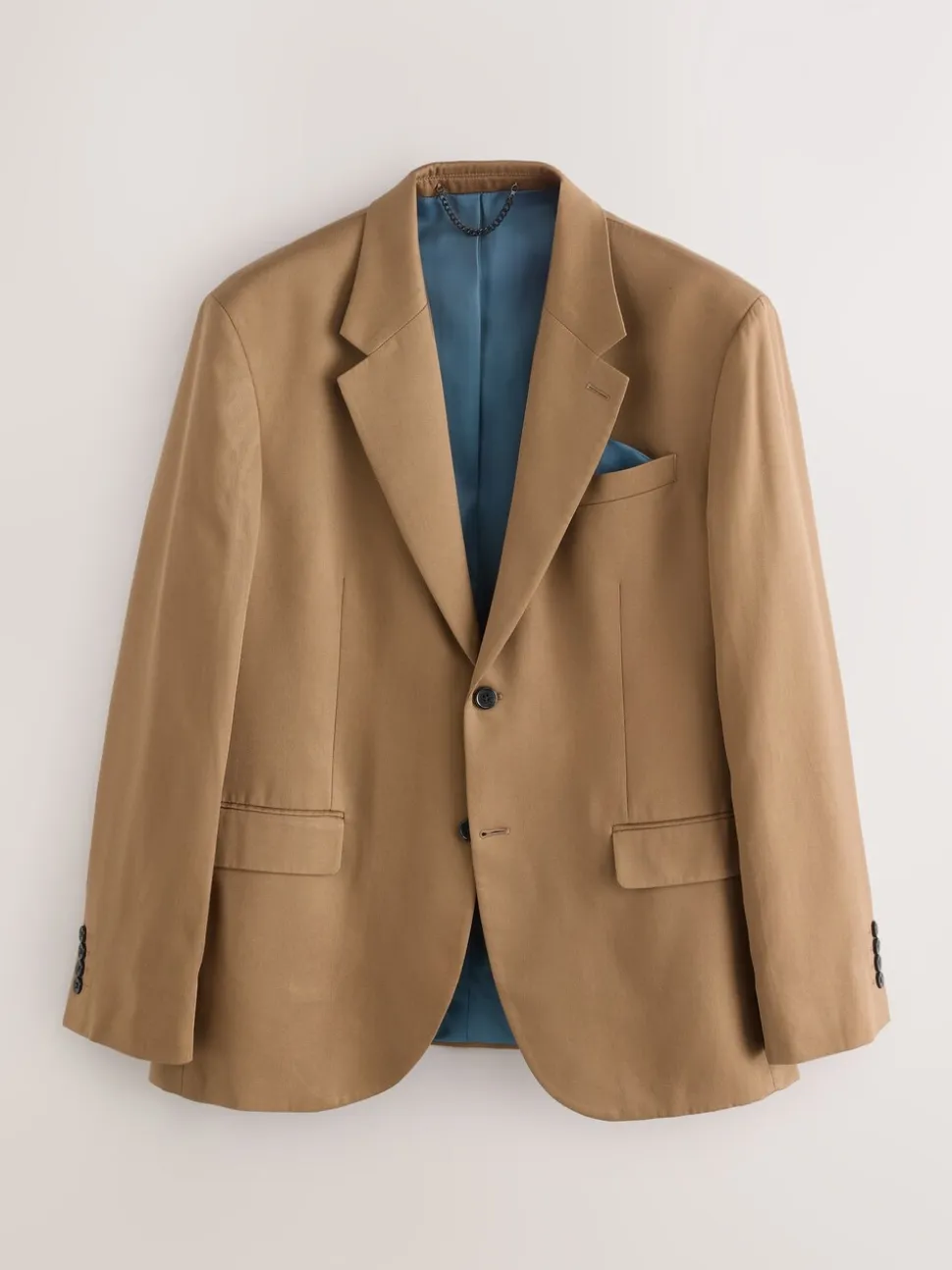 Neutral Relaxed Fit Lyocell Suit Jacket