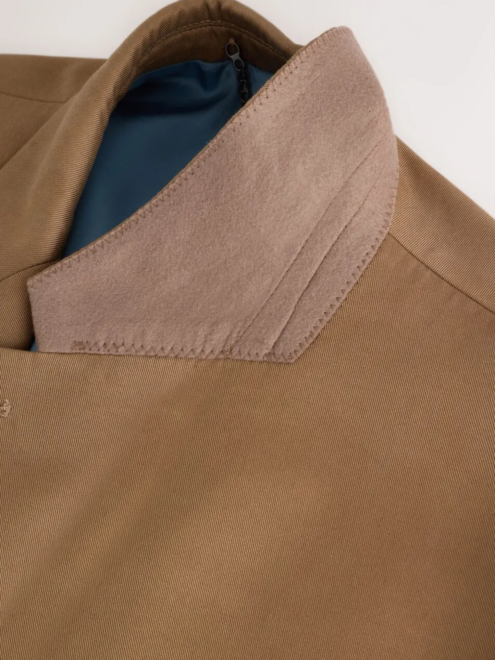 Neutral Relaxed Fit Lyocell Suit Jacket