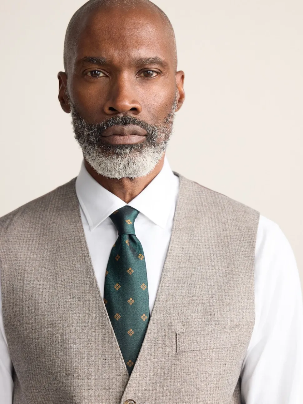 Neutral Signature Marzotto 100% Italian Wool Check Suit Waistcoat