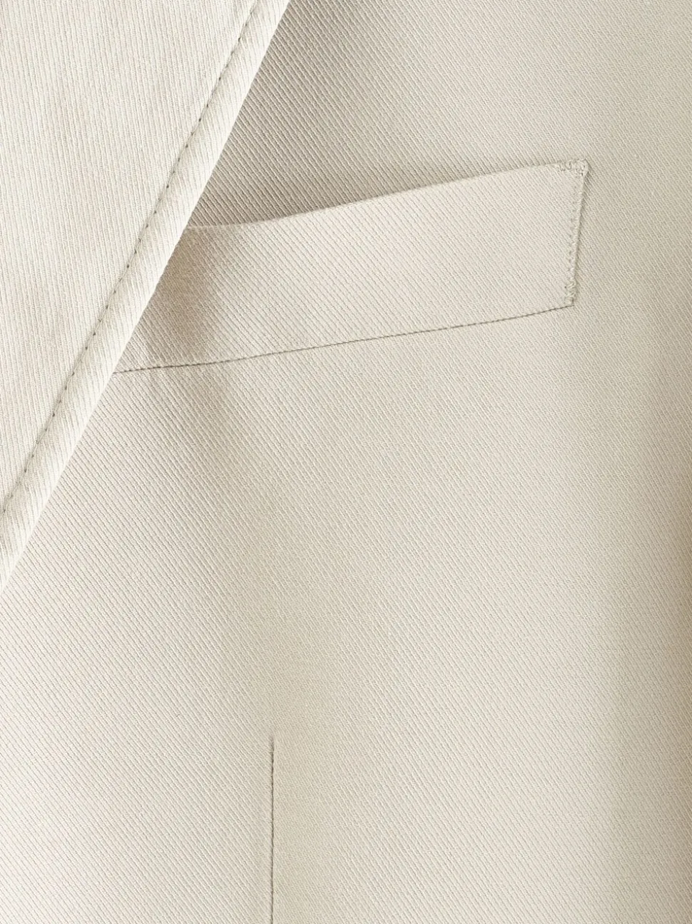 Neutral Slim Fit Cotton TENCEL™ Suit Jacket