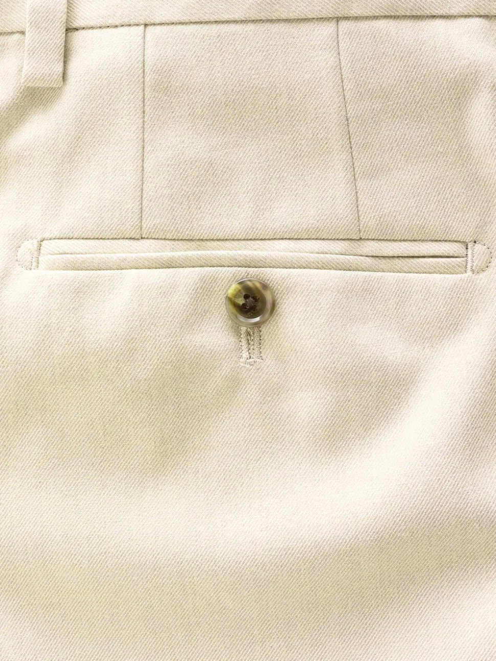 Neutral Slim Fit Flannel Suit Trousers