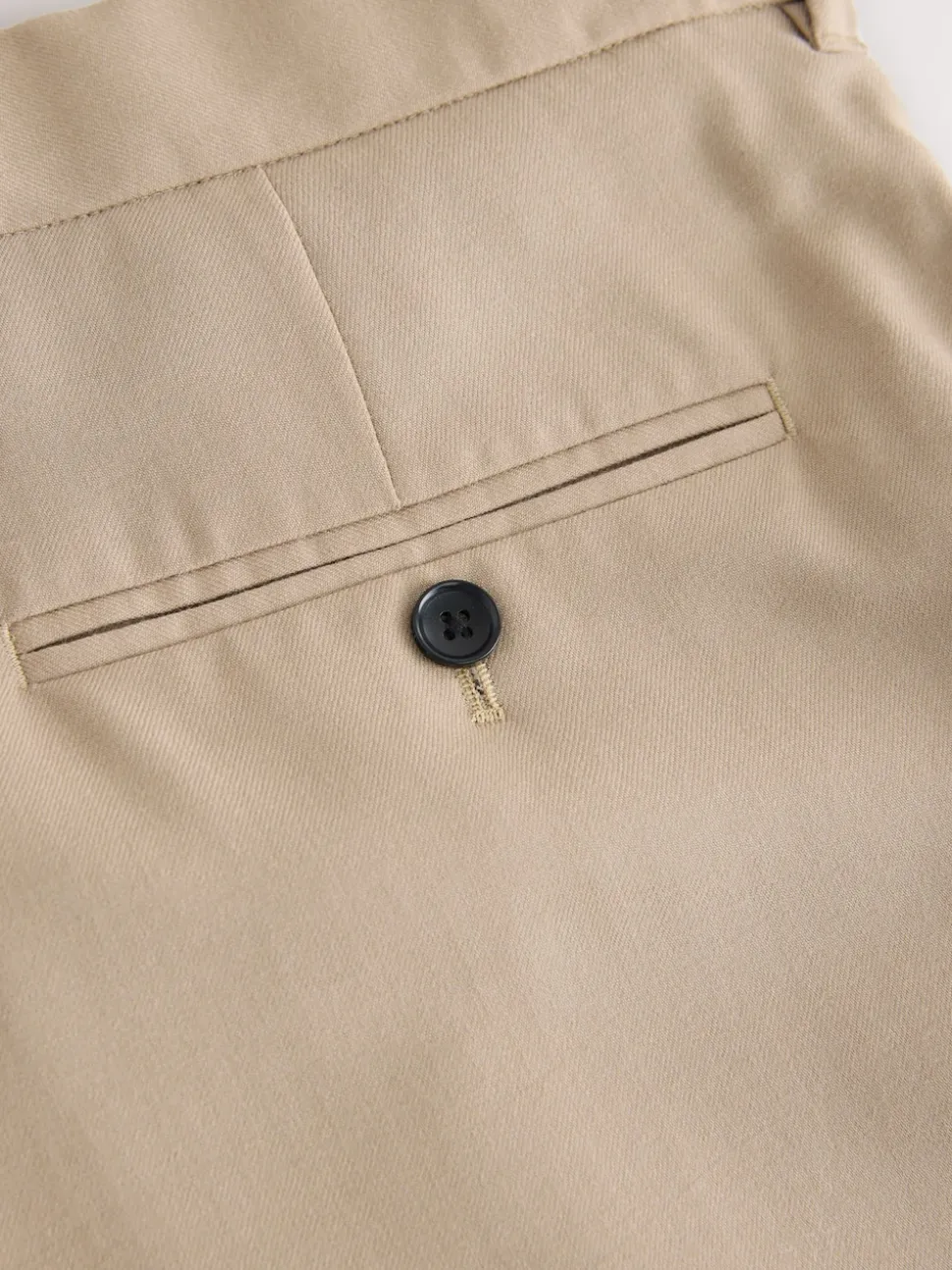 Neutral Slim Fit Signature 100% Wool Trousers With Motion Flex Waistband