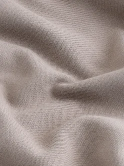Neutral Stone Regular Fit Heavyweight Cotton Rich Jersey Hoodie