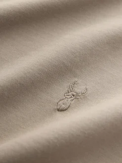 Neutral Stone Regular Fit Stag T-Shirt