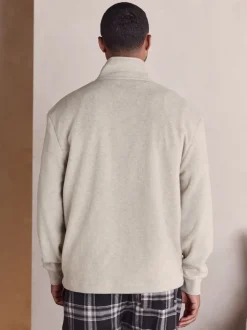 Neutral Stone Thermal Fleece Half Zip