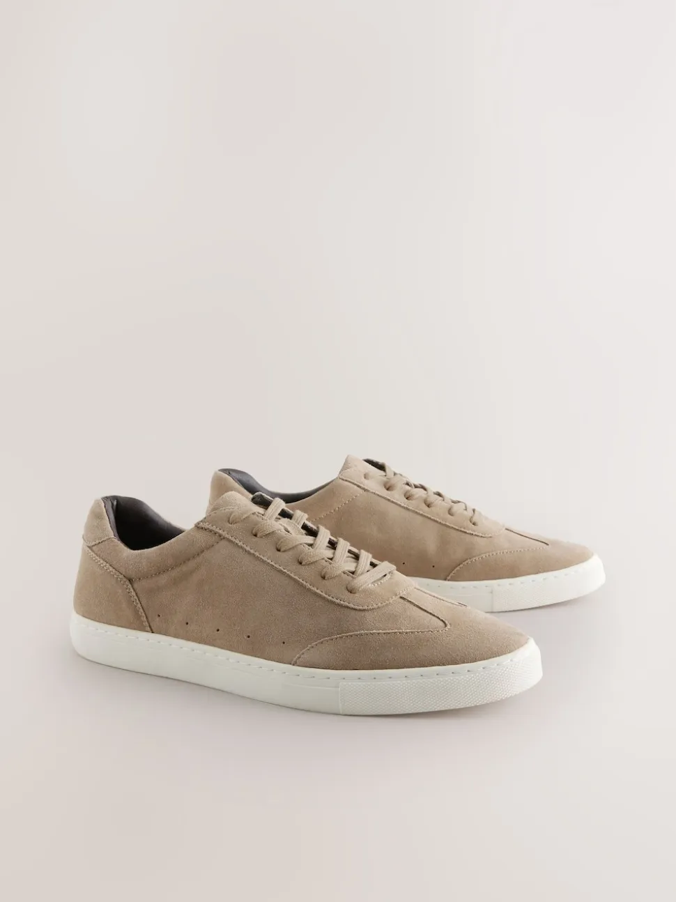Neutral Suede Smart Trainers