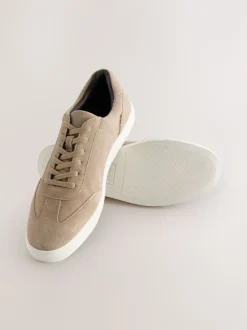Neutral Suede Smart Trainers