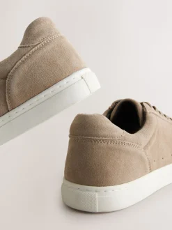Neutral Suede Smart Trainers