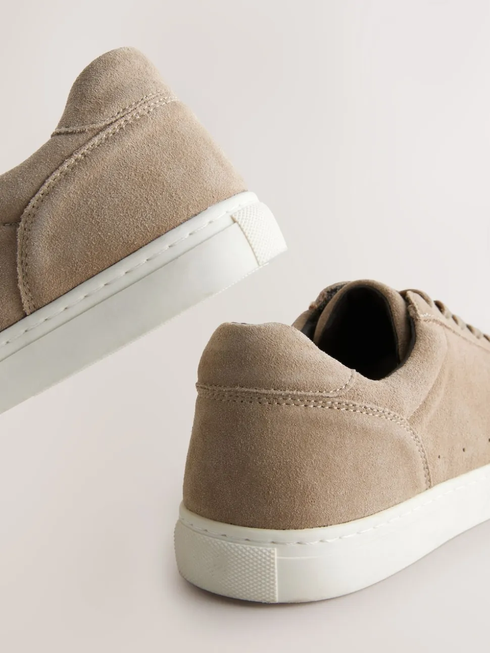 Neutral Suede Smart Trainers
