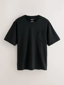 Neutral/Black Check Short Sleeve Jersey Pyjamas Set