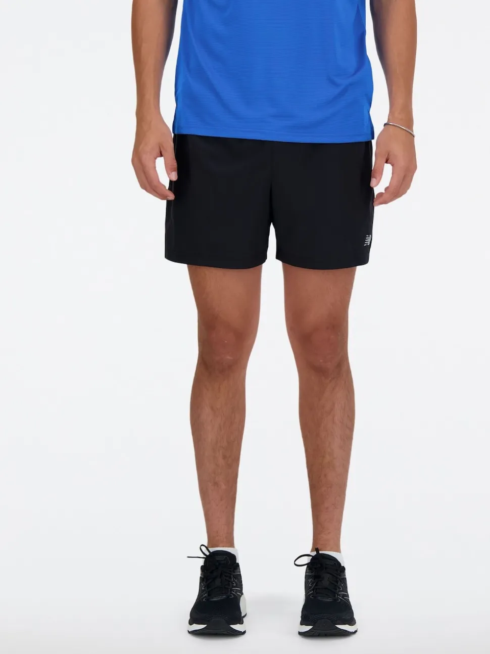 New Balance Black Mens Essential 5inch Running Shorts