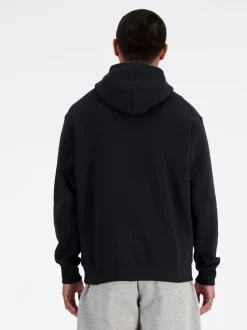 New Balance Black Mens Essential Fleece Hoodie