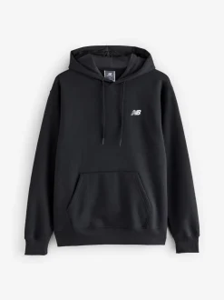 New Balance Black Mens Essential Fleece Hoodie