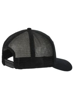 New Balance Black Stacked Patch Logo Trucker 100% Cotton Hat