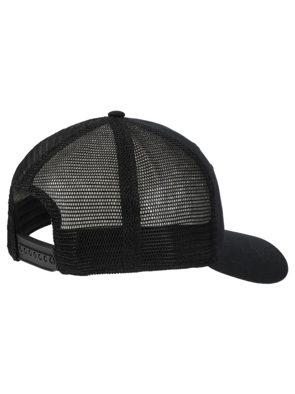 New Balance Black Stacked Patch Logo Trucker 100% Cotton Hat
