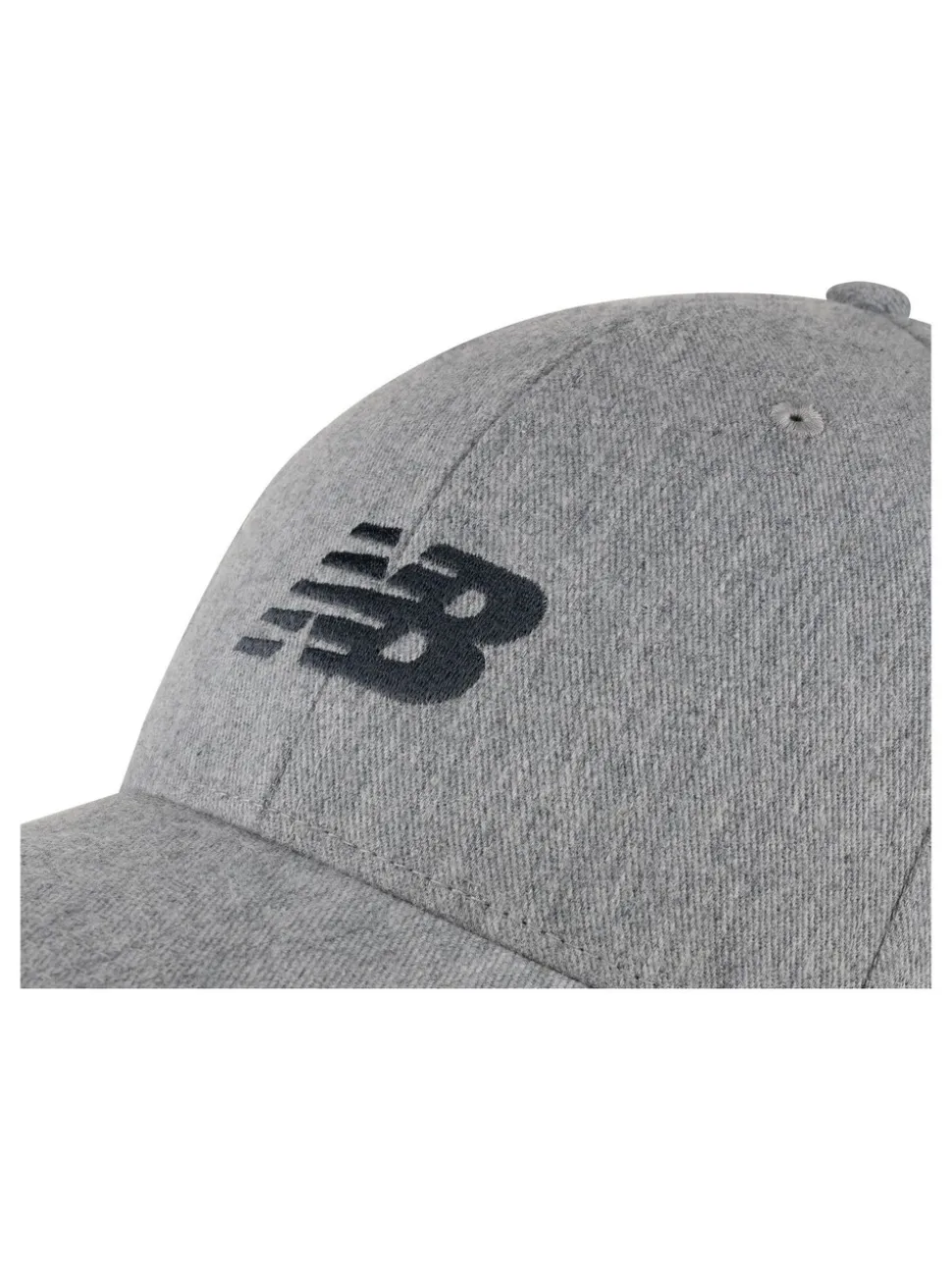 New Balance Grey 100% Cotton 6 Panel Structured Snapback Hat