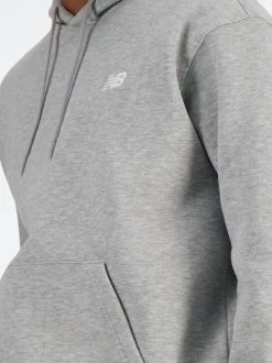 New Balance Grey Mens Essential Fleece Hoodie