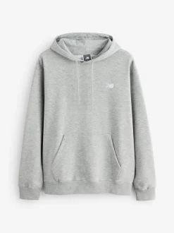 New Balance Grey Mens Essential Fleece Hoodie
