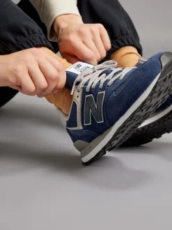 New Balance Navy Blue Mens 574 Trainers