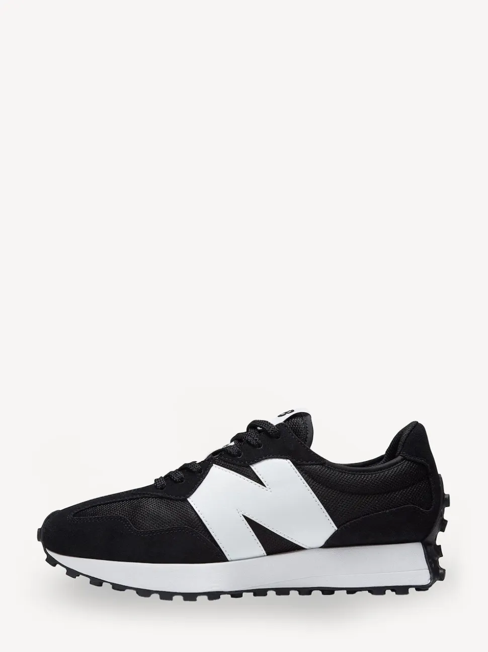 New Balance White/Black Mens 327 Trainers