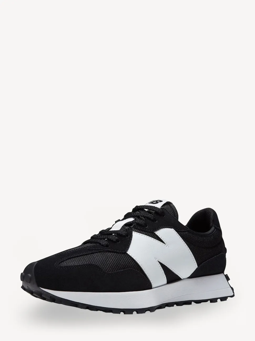 New Balance White/Black Mens 327 Trainers