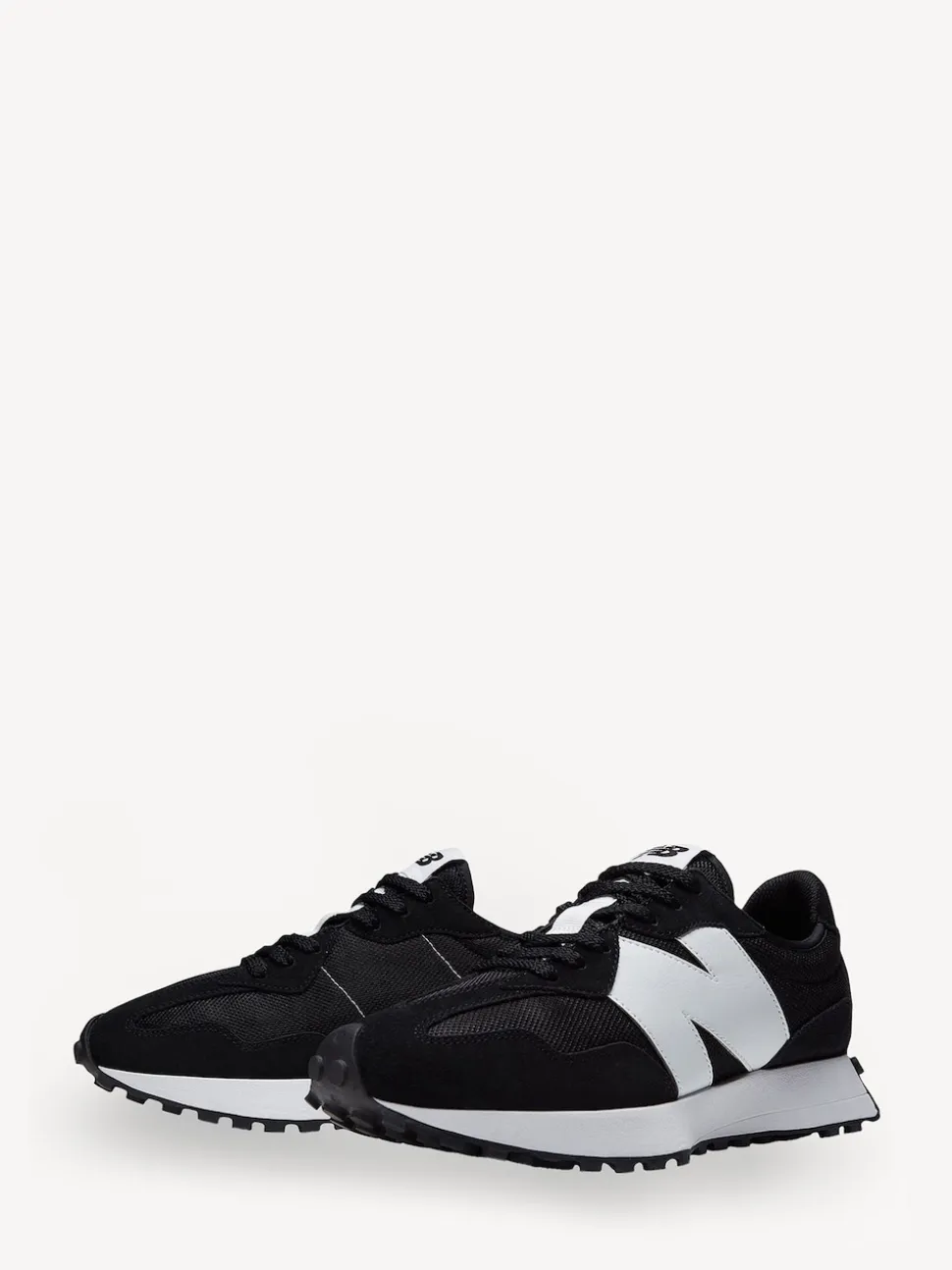 New Balance White/Black Mens 327 Trainers